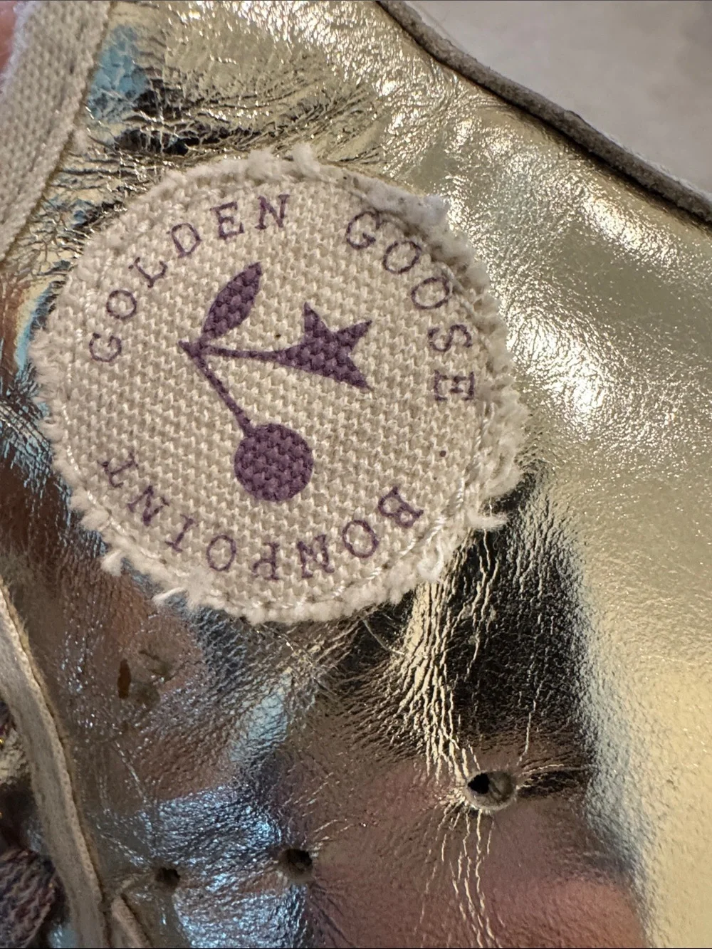 Golden Goose shiny gold